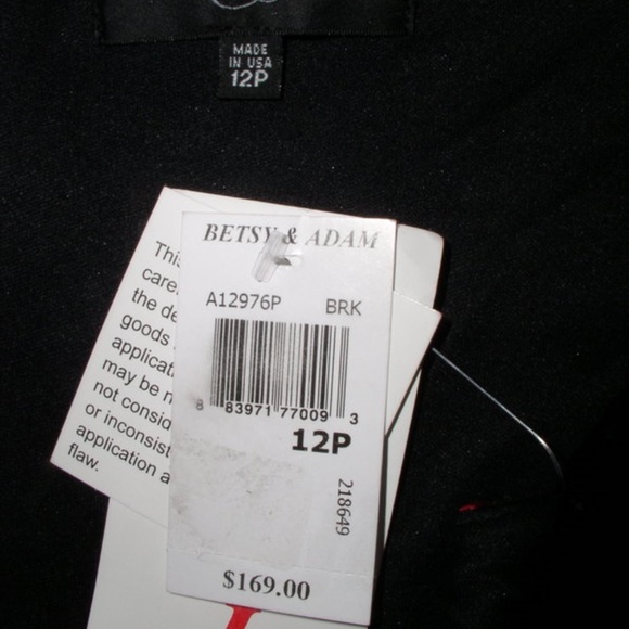 Betsy & Adam NWT Taffeta Ring Belt Sash Dress - Picture 6 of 6